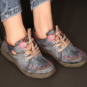 TMA EYES Women’s Leather Walking Shoe Size 6 / EU 36